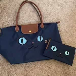 Longchamp Le Pliage Large Miaou Set
